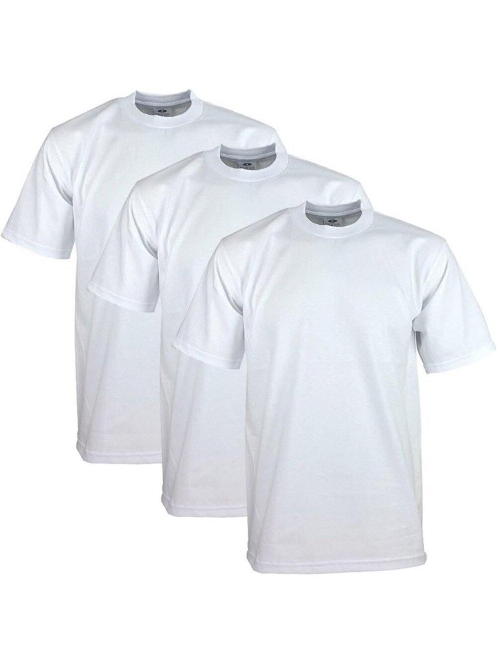 Heavyweight Cotton Crew Neck T-Shirt 3-Pack for Men - Short Sleeve Basics